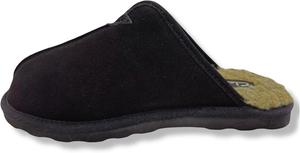 Мужские тапочки Clarks с мягким мехом, черный/бежевый