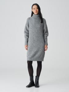 OPUS Вязаное платье серого цвета