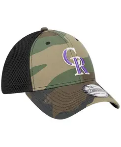 Мужская камуфляжная кепка Colorado Rockies Team Neo 39THIRTY Flex Hat New Era