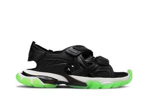 Кроссовки Balenciaga Track Sandal 'Clearsole - Black Fluo Green', черный