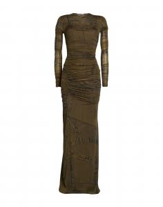 Макси платье Blumarine, зеленый