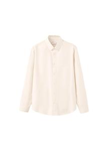 MANGO MAN Рубашка на пуговицах пастельно-желтого цвета Regular fit