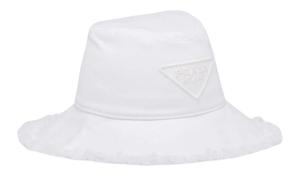 Женская шляпа от солнца PRADA, белый