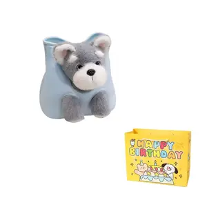 Enlightenment Скрытая коллекция котят, West Highland, Golden Retriever, Schnauzer плюшевые куклы высотой 18 см