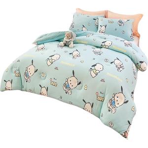 Вязаный хлопковый вельвет из соевого волокна летнее одеяло внутренний слой Sanrio, синий