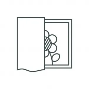 Шторка Kingston с петлями, 1 шт. Wirth, коричневый