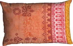 CASATEX наволочка "Инди", (1 штука), наволочка с орнаментом, в тон постельному белью из сатина 80х40 см, красный