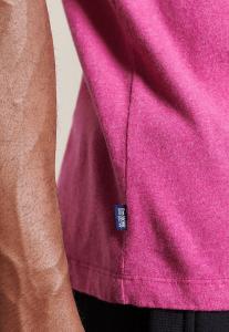 Футболка базовая VINTAGE LOGO EMB Superdry, цвет magenta marl