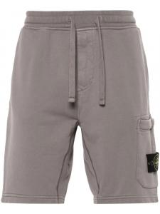 Stone Island шорты с нашивкой Compass, коричневый