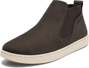 OLUKAI Pehuea Mid Women's Slip On Boot, Casual Everyday Shoes with Easy On & Off Design, Waterproof Leather, Comfort Fit & Wet Grip Rubber Soles, Dk Java/Dk Java