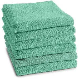 Кухонное полотенце с логотипом, 100% хлопок, 50x55 см Кухонное полотенце из мягкого махрового полотна, очень впитывающее и долговечное Ddddd, пастельно-зеленый