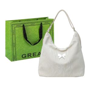 RUIPAI Женский рюкзак через плечо, White+Shopping Bag