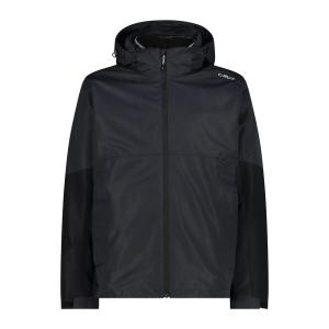 Мужская куртка CMP с застежкой-молнией и отстегивающимся капюшоном, модель 32Z1837D