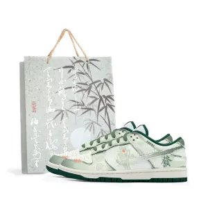 Nike Низкие кроссовки для скейтбординга Dunk Slip Resistant Abrasion Resistant Unisex Green