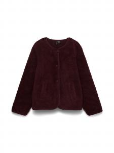 VERO MODA Куртка межсезонная 'VMJosefin' в цвете бургунди