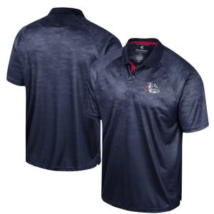 Мужская темно-синяя рубашка-поло реглан Gonzaga Bulldogs Honeycomb Colosseum