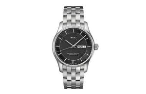 MIDO Часы Automatic Mechanical Movement Men's Watch 40mm Black Dial Stainless Steel Case Stainless Steel Strap, Black