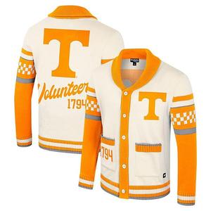 Женский свитер с пуговицами Tennessee Volunteers Wild Collective в кремовом цвете Colosseum