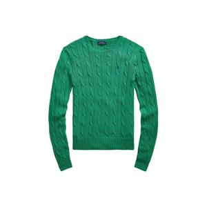 Вязаный хлопковый свитшот Polo Ralph Lauren, зеленый