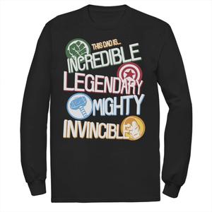 Мужская футболка Marvel Avengers Father's Day Dad Words Licensed Character