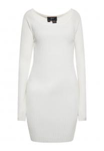 Вязаное платье faina Knitted dress, белый
