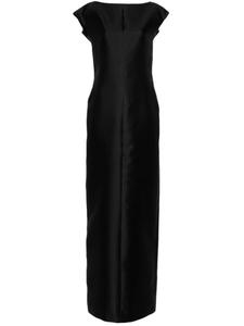 Givenchy платье макси с открытой спиной, черный