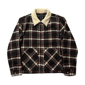 Куртка Chrome Hearts Shearling Collar Plaid Jacket Multicolor, разноцветный