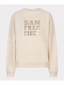 Пуловер Esqualo Pullover mit Aufdruck, кремовый