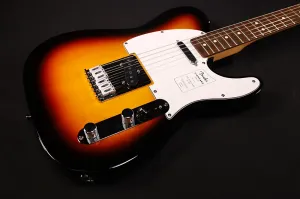 Fender Standard Telecaster с грифом из лаврового дерева и белым пластиковым щитом, 3-цветный солнечный взрыв 391