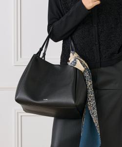 Сумка-тоут из мягкой термоусадочной кожи "YAHKI" Favorite Sukinamono, цвет Black