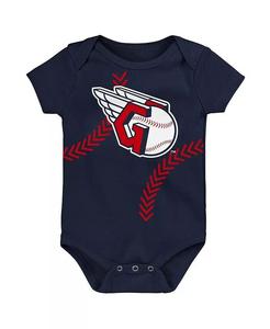 Боди для новорожденных мальчиков и девочек Navy Cleveland Guardians Running Home Outerstuff