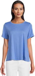 Футболка Eileen Fisher Crew Neck Short Sleeve Tee, Ultramarine