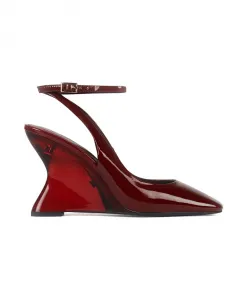 Кроссовки Bordeaux favrile винный патент Jeffrey Campbell, красный