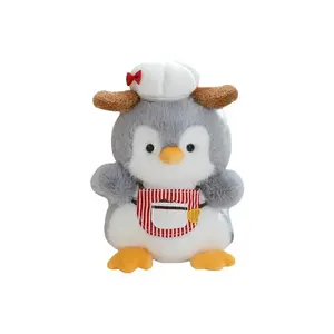 Плюшевая кукла Chef Penguin высотой 13см/23см 77 SEVEN DREAM, серый