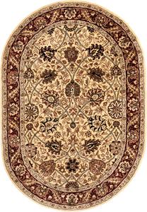 Ковер SAFAVIEH, 229 x 290 см, коллекции Persian Legend, овальный, цвета ivory и red, ручной работы из традиционной шерсти, идеален для помещений с высокой проходимостью в гостиной, спальне (PL516A)