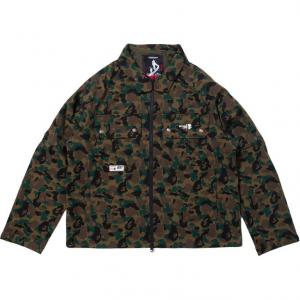 Kazuki Kuraishi FW25 Куртки и Пальто Мужские A BATHING APE, зеленый