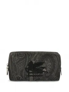 Косметичка с принтом пейсли ETRO, черный