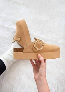 Женские мюли Evie Platform Clog в цвете «горчичное семя» Maker'S, Mustard Seed