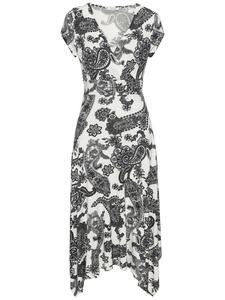 Короткое платье LASCANA, цвет black white