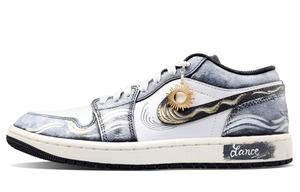 Air 1 устойчивые к истиранию низкие баскетбольные кроссовки Vintage Unisex Jordan, белый