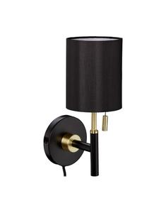 Relaxdays Настенный светильник в черно-золотом цвете