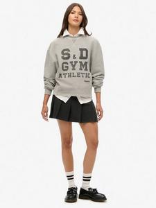 Низкая плиссированная мини-юбка в клетку Superdry, Grey