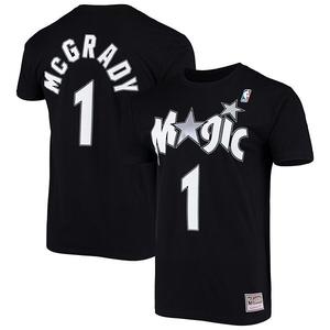 Футболка Mitchell & Ness Tracy McGrady black Orlando Magic Hardwood Classics Unbranded