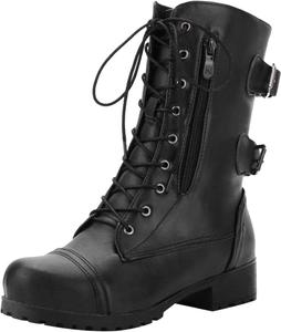 Мягкие зимние замшевые ботинки для осени, средней высоты, с теплоизоляцией, классические женские ботинки с низким каблуком и вышивкой Generic, Black