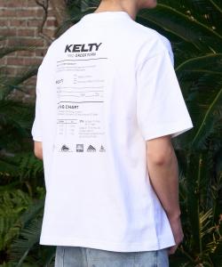Футболка KELTY с принтом на спине и логотипом TYPE-3
