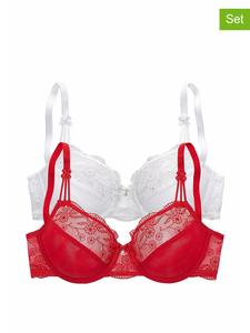 Бюстгальтер на косточках nuance 2er Set, цвет rot/weiß