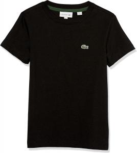 Футболка Lacoste Unisex-Adult с коротким рукавом и круглым вырезом, классическая хлопковая, Noir