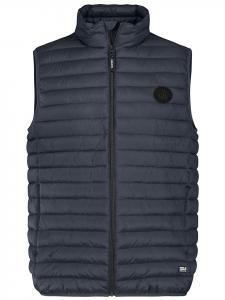 Sublevel Стеганый жилет "Карл" темно-синего цвета