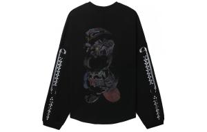 Футболка из хлопка с принтом мультяшного персонажа WE11DONE, черная