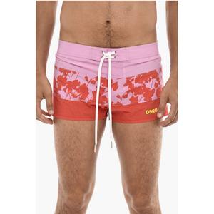 Плавки-шорты с логотипом и цветочным мотивом Dsquared2, Bicolor